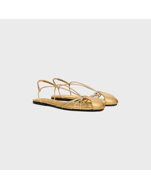 Céline Metallic Cocktail Sandal