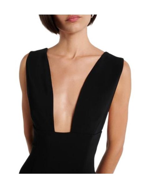 Stella McCartney Black Crêpe Jersey Gown