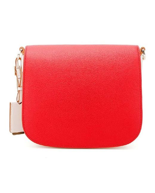 MCM Red Small Color Satchel
