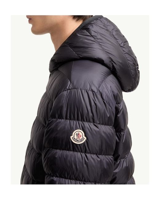 Moncler Black Ceze Reversible Hooded Short Jacket for men