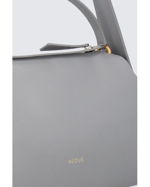 Neous Gray Shoulder Bag With Handle