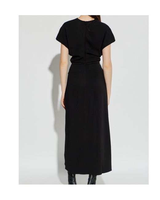Anine Bing Black Zadig V-Neck Maxi Dress