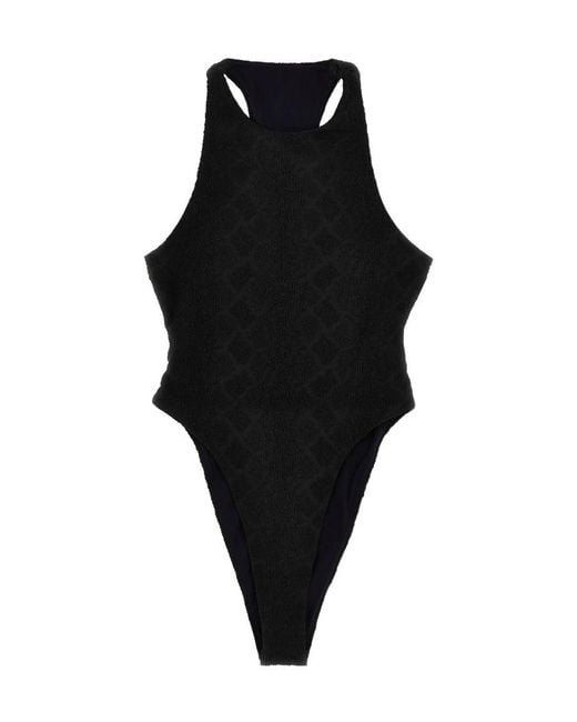Saint Laurent Black One-Piece Sleeveless Swimsuit