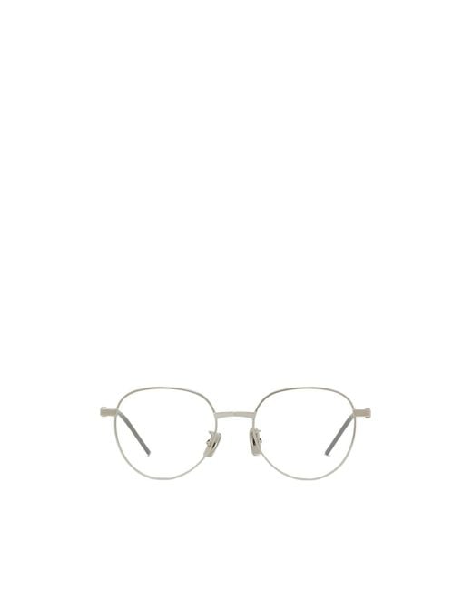 Givenchy White Round-Frame Glasses for men