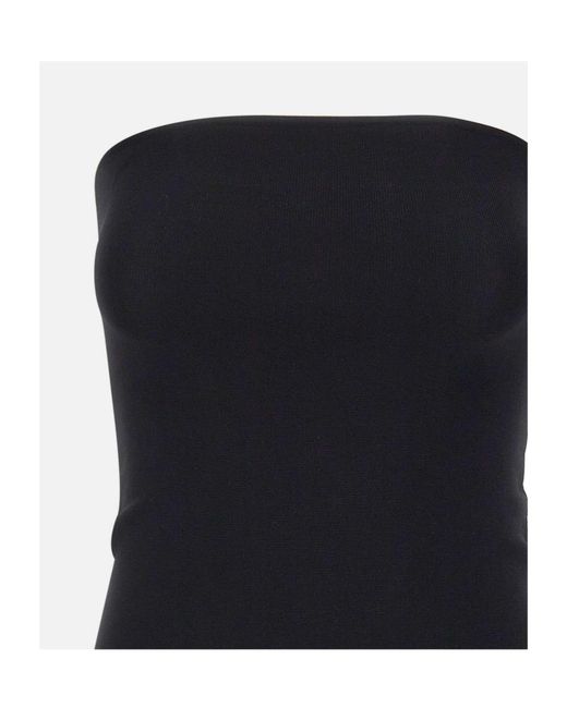 Entire studios Black Bandeau Strapless Top