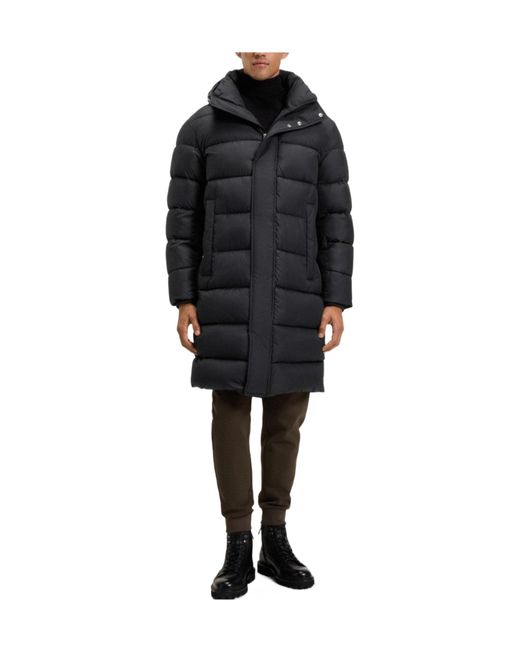 Boss Gray Solid Color Down Jacket for men