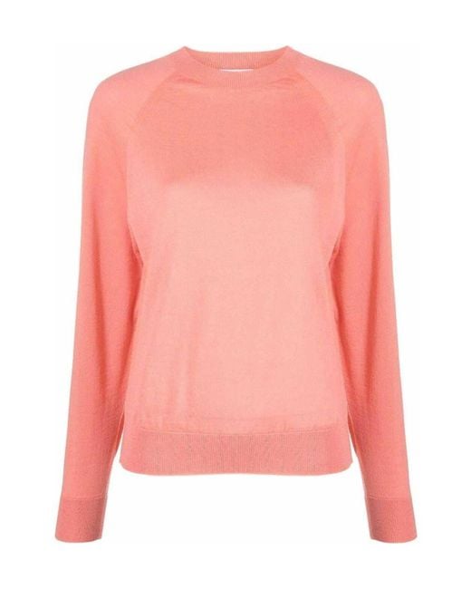 Peserico Pink Crewneck Long Sleeved Jumper