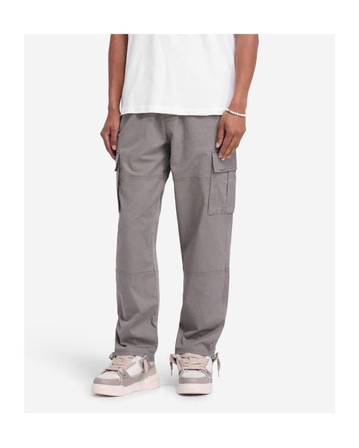 Represent Gray Straight-Leg Cargo Pants for men