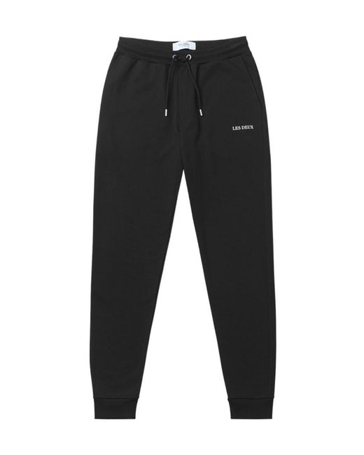 Les Deux Black Micro-Standard Sweatpants for men
