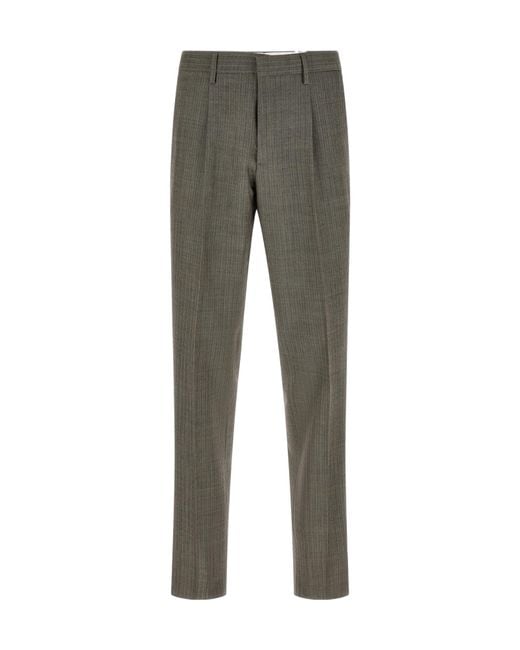Lardini Gray Double-Breasted Blazer, Straight-Leg Suit Trousers for men