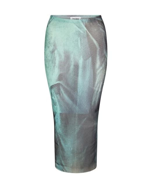 Jean Paul Gaultier Green Midi Skirt