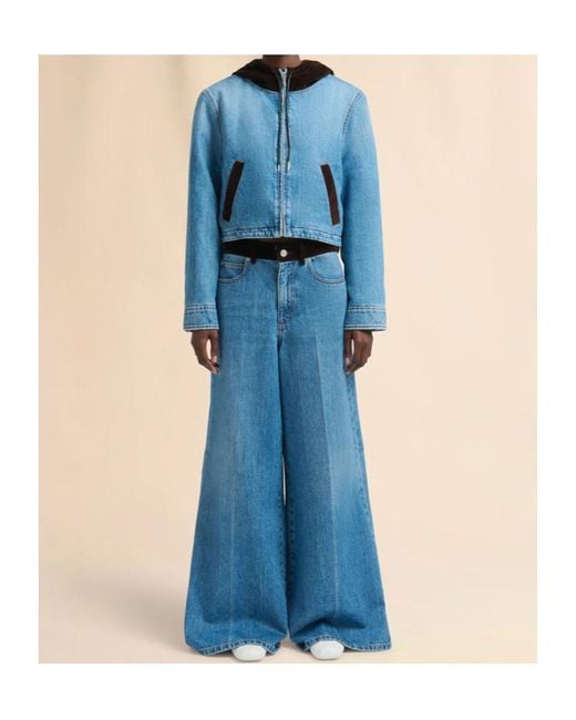 Marni Blue Wide Leg Jeans
