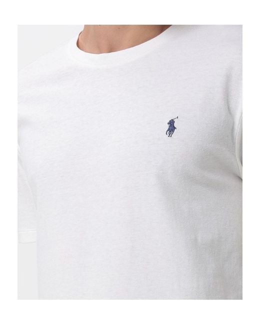 Polo Ralph Lauren White Crew-Neck T-Shirt for men