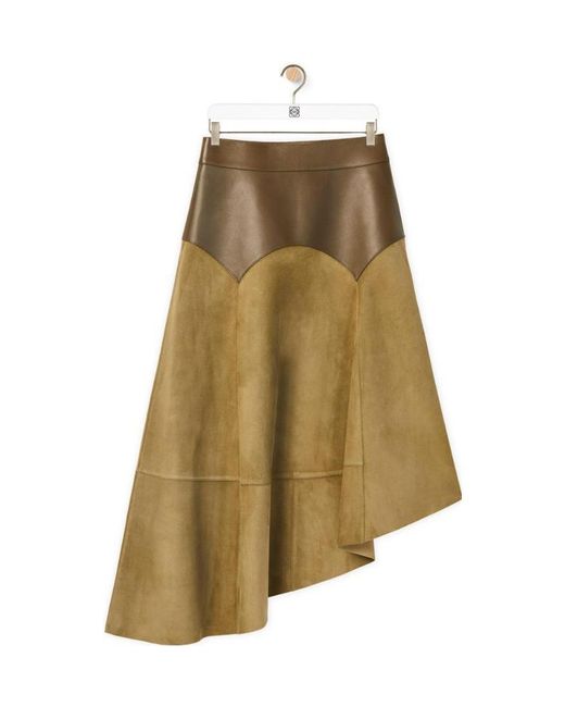 Loewe Natural Asymmetrical Waist Skirt