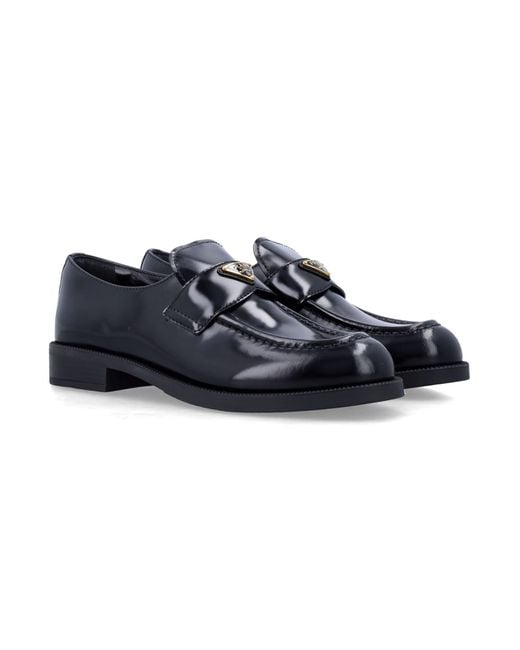 Prada Blue Chocolate Loafers