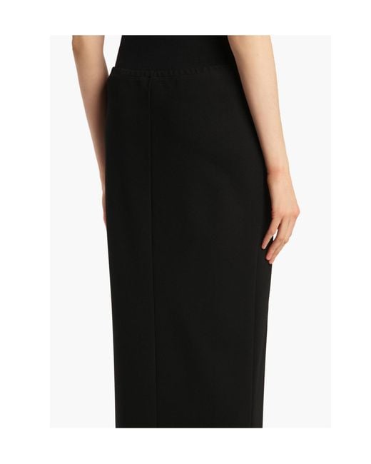 Khaite Black Lilth High-Waisted Midi Skirt