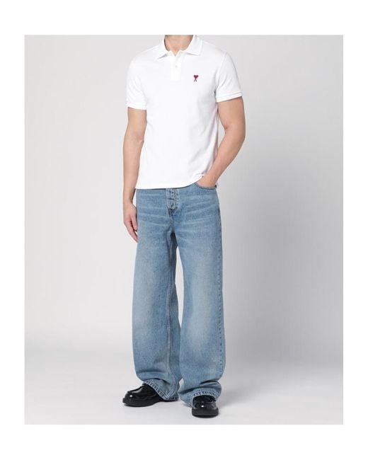 AMI White Ami De Coeur T-Shirt for men
