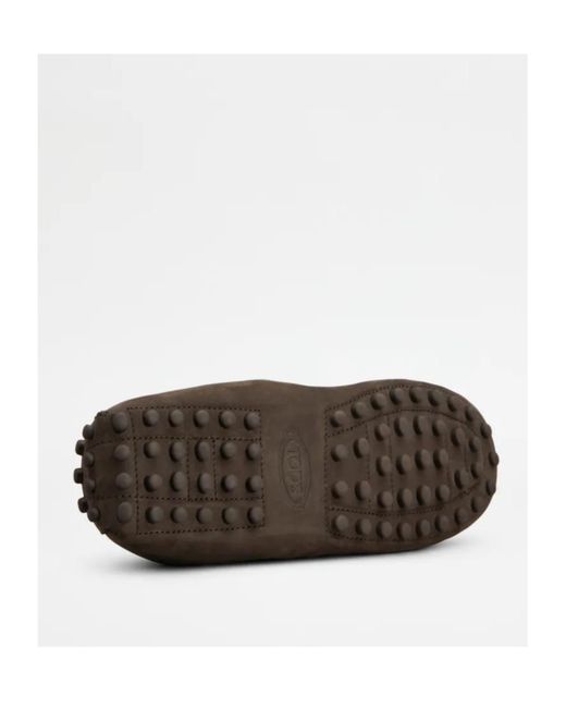Tod's Brown Glove Gommino Loafers