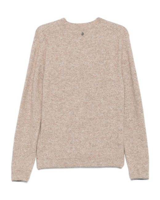 Dondup Natural Ribbed Knit Sweater for men