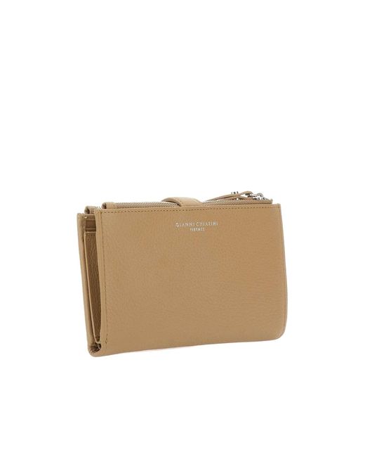 Gianni Chiarini Natural Dollaro Zip-Around Wallet