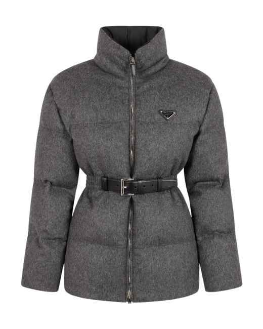 Prada Gray Long-Sleeved Cotton Jacket