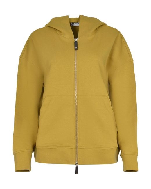 Max Mara Yellow 'S Siena Zip-Up Hoodie