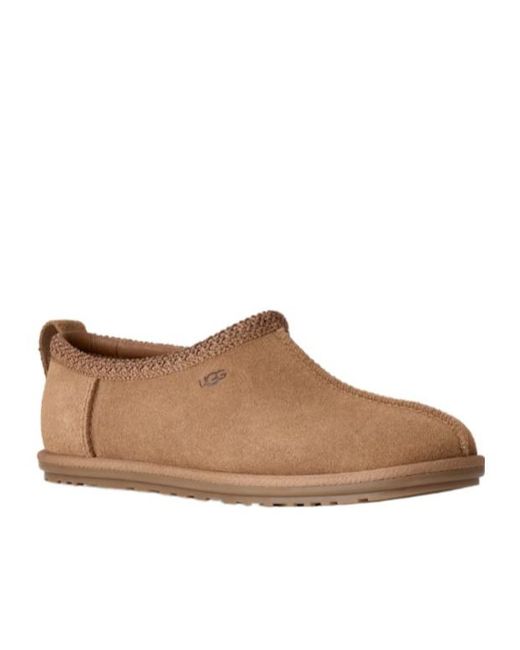 Ugg Brown Tasman Deconstructed Embroidered-Logo Slippers