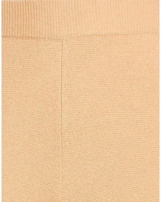 Max Mara Natural Solid-Color Loose Knitted Pants