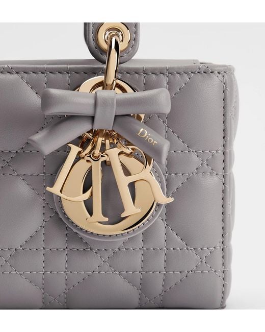 Dior Gray Lady D-Joy Shoulder Bag