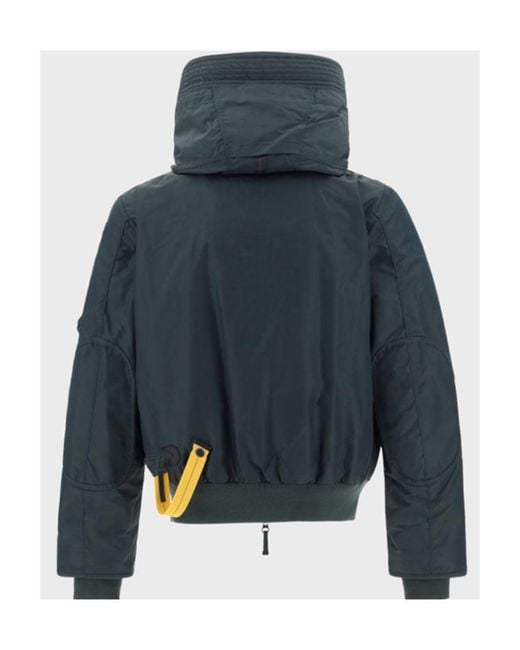 Parajumpers Blue Logo-Patch Hooded Jacket for men