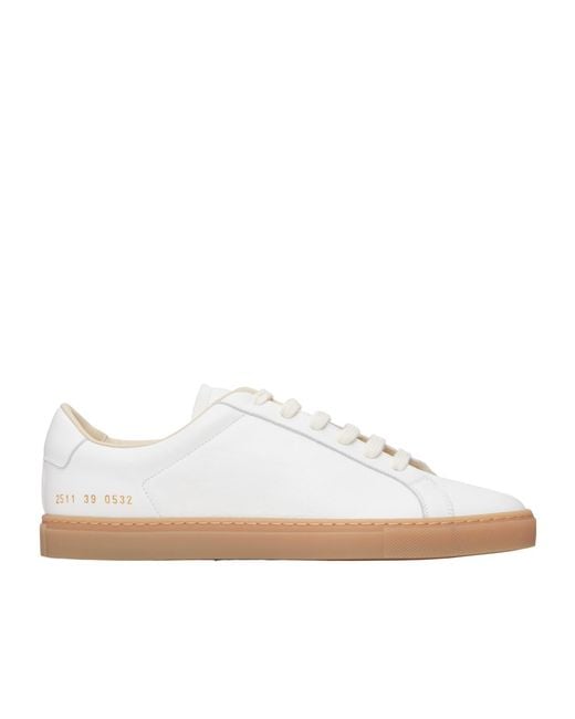 Common Projects White Lace-Up Low-Top Sneakers for men