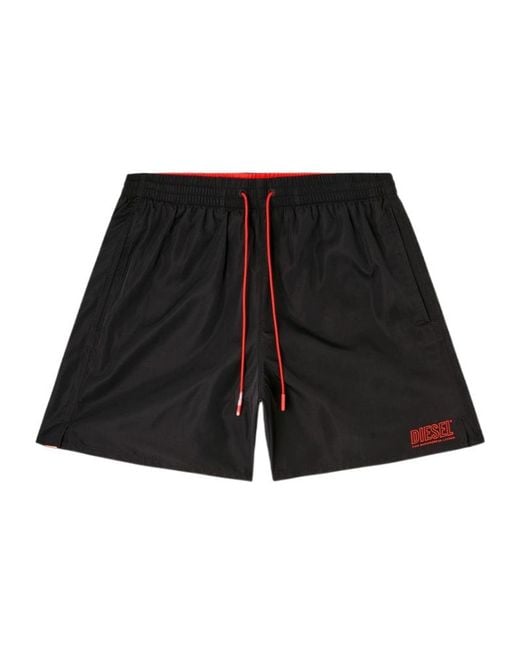 DIESEL Black Sport-41-D-Core Swim Shorts for men