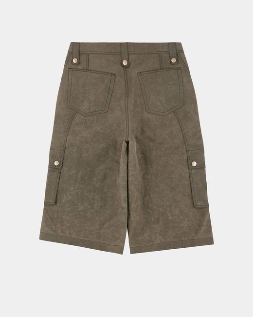 ANDERSSON BELL Green Carpenter Cargo Shorts for men