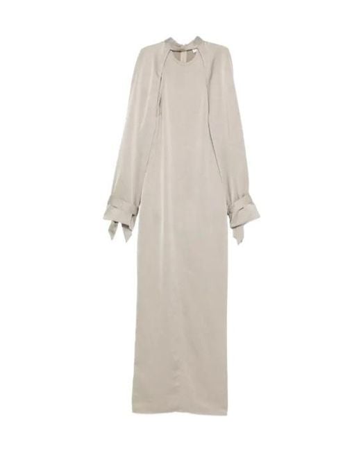 Nanushka White Detachable Bolero Maxi Dress