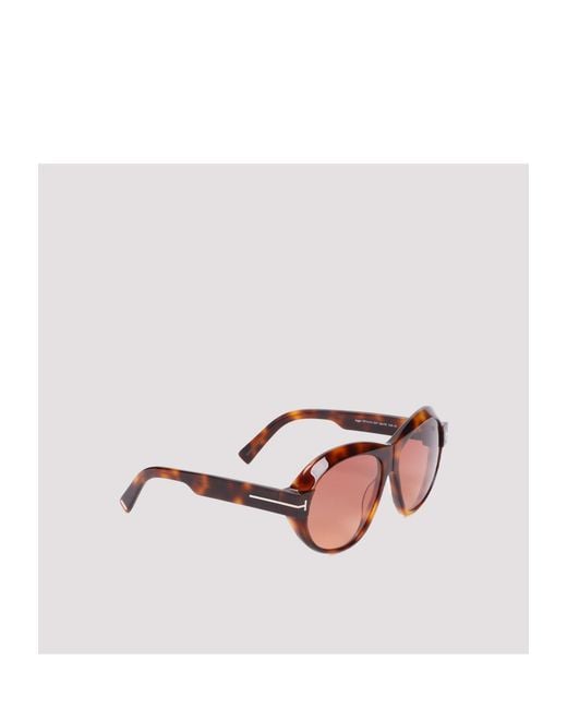 Tom Ford Pink Eyewear Inger Round Frame Sunglasses