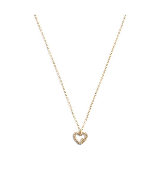 COACH White Heart-Shaped Pendant Necklace And Earrings Two-Pack