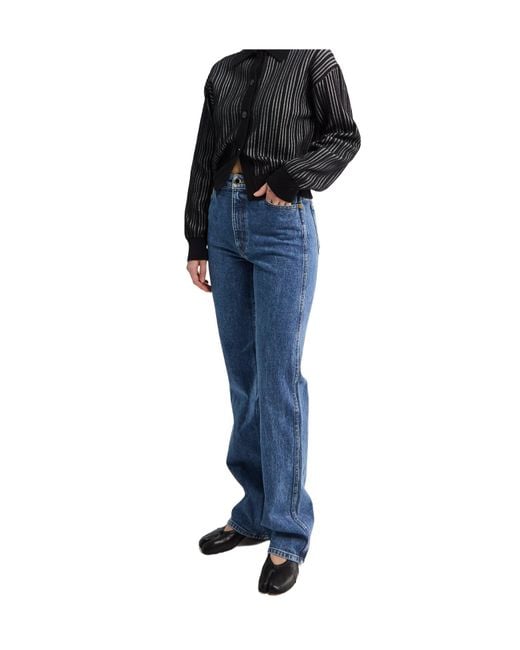 Khaite Blue Belt Loop Jeans
