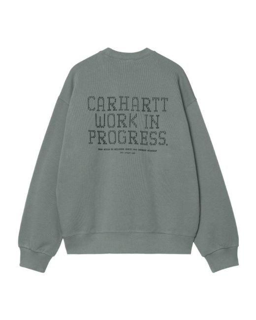 Carhartt Gray Punched Sweatshirt for men
