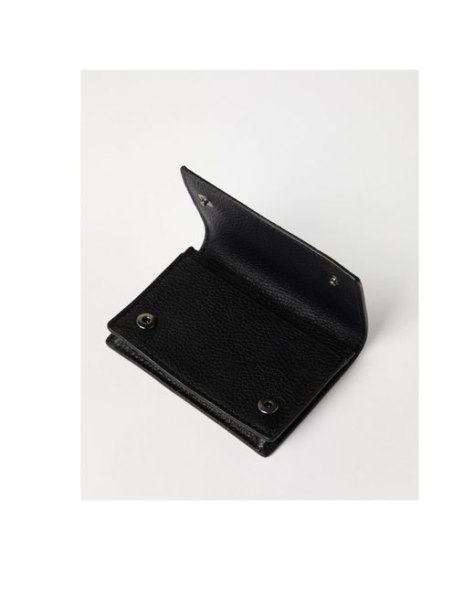 Brunello Cucinelli Black Flip Card Bag