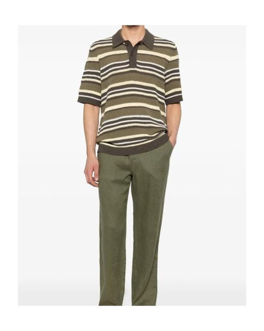 Samsøe & Samsøe Multicolor Striped Knit Polo Shirt for men