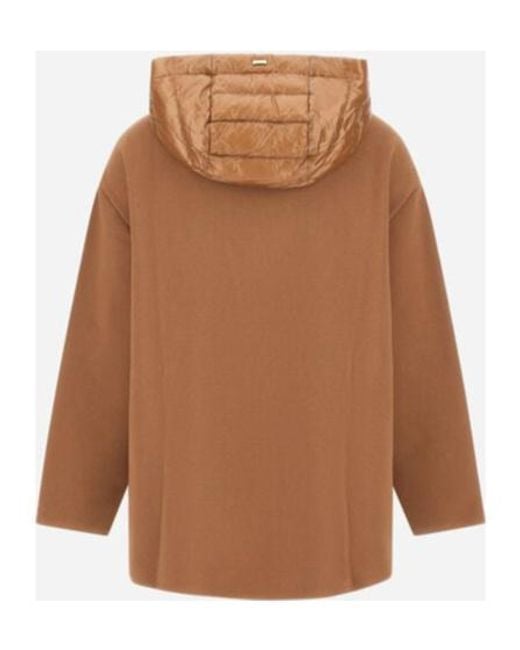Herno Brown Hooded Padded Jacket