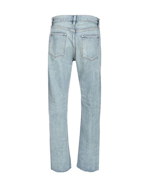 Fear Of God Blue Sraight-Leg Frayed-Edge Jeans for men