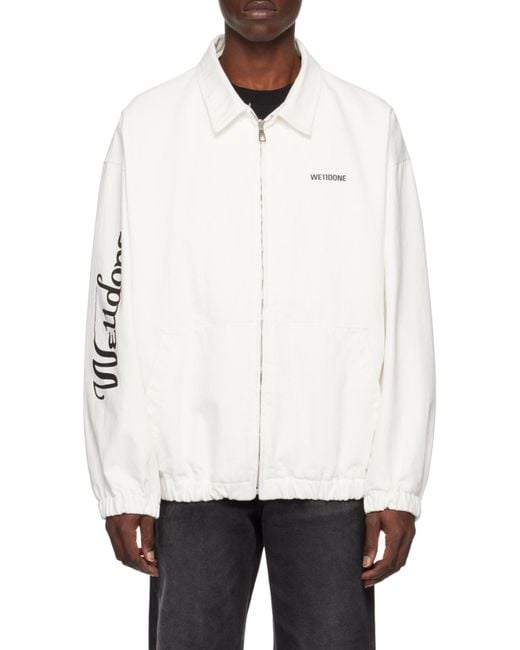 we11done White Logo Casual Jacket for men