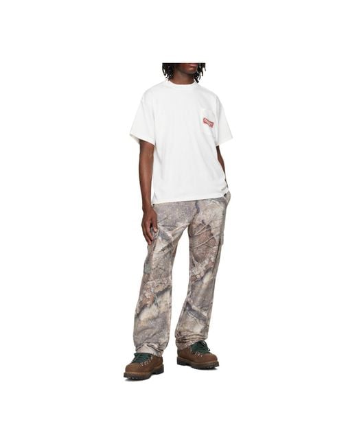 Represent White Graphic Back Pocket T-Shirt for men