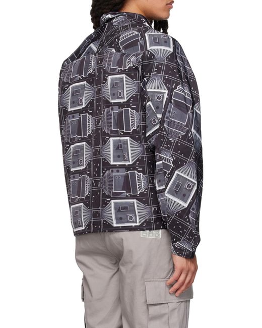 BBCICECREAM Black Printed Casual Jacket for men