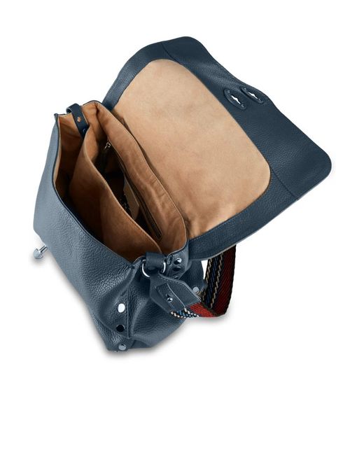 Zanellato Blue Logo Shoulder Bag