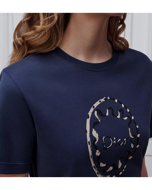 Dior Blue Fitted T-Shirt