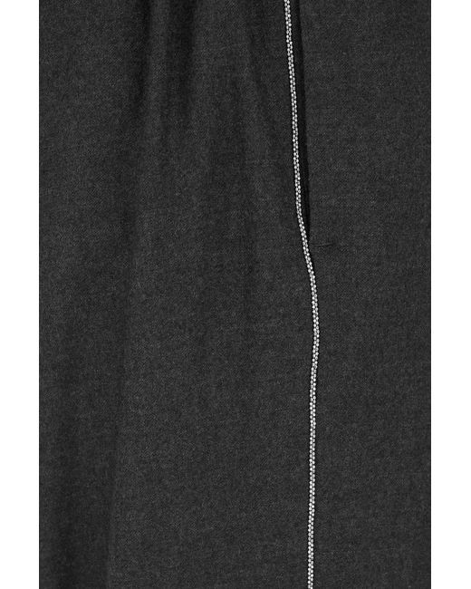 Peserico Gray Wool And Cashmere Trousers