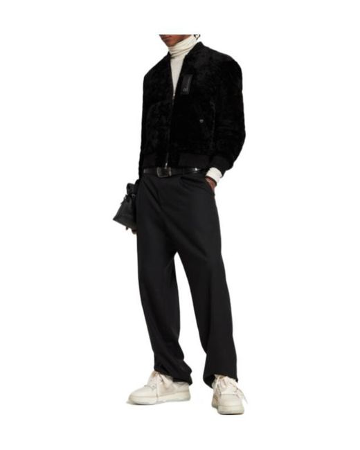 Amiri Black Ribcollar Casual Jacket for men