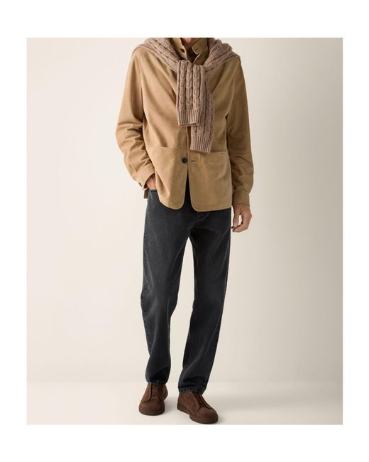Zegna Natural Button-Up Jacket for men
